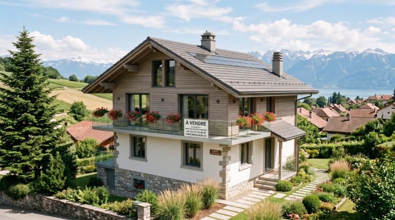 Maison à vendre en Suisse. | Quelle vraie valeur immobilière pour vos panneaux solaires&nbsp;?